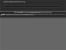 Tablet Screenshot of edinburghvolunteers.org
